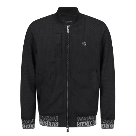 남성 하운드체크 자가드 노르딕 포인트 집업 점퍼