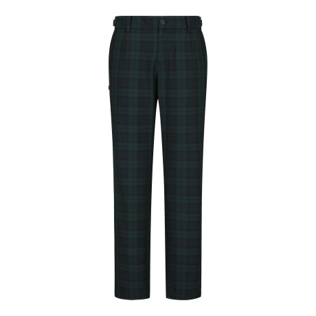 남성 별 심볼 블랙 워치 체크 팬츠