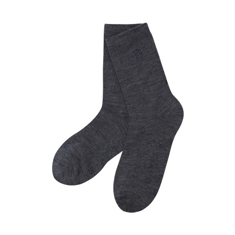 남성 심볼 워딩 로고 소프트 울 장목 양말