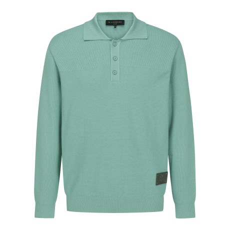 남성 별 심볼 와펜 카라 니트