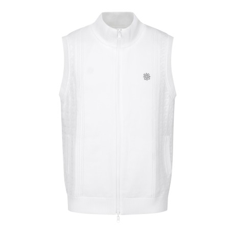 남성 리버서블 집업 니트 베스트