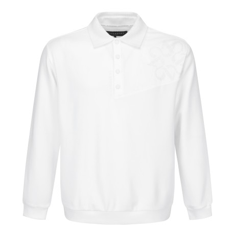 남성 니트 카라 블루종 오버핏 긴팔 티셔츠