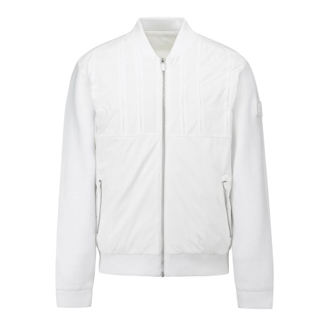 남성 니팅 믹스 다운 점퍼