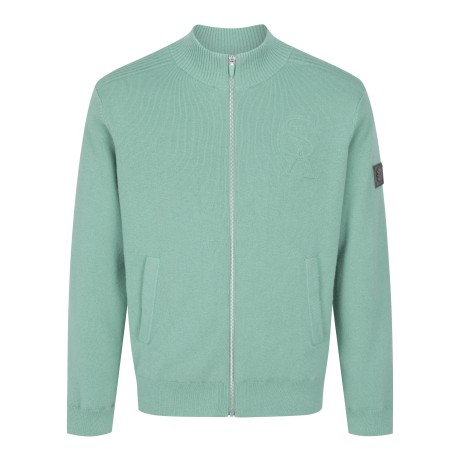 남성 심볼 캐시미어 집업 가디건