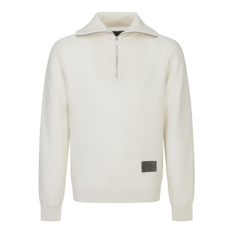 남성 하프 집업 캐시미어 하이넥 방풍 니트