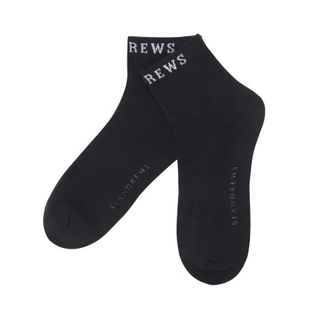 남성 로고 자카드 베이직 중목 양말