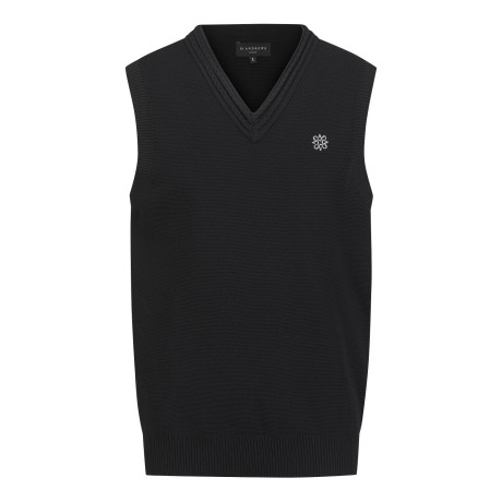 남성 별 심볼 케이블 브이넥 니트 베스트