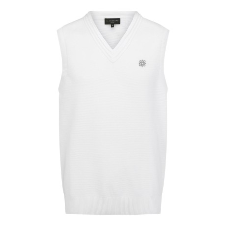 남성 별 심볼 케이블 브이넥 니트 베스트