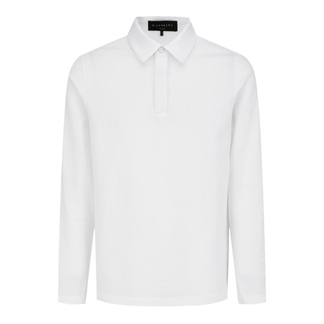 남성 시어서커 워딩 로고 긴팔티셔츠