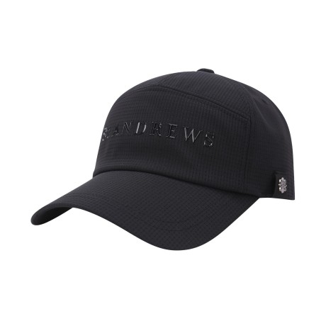 남성 별 심볼 워딩로고 체크 볼캡