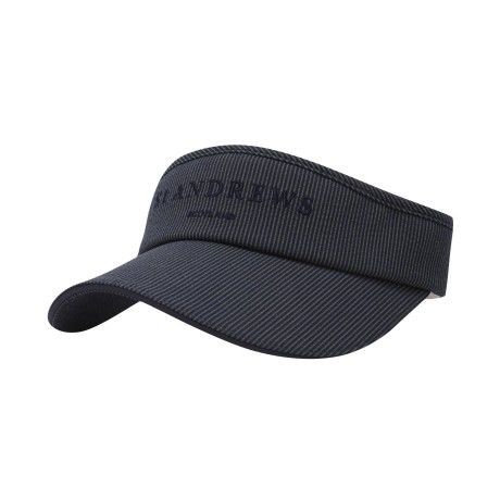 남성 자수 로고 스트라이프 썬바이저