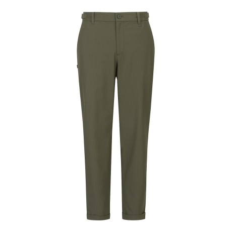 남성 스트라이프 텍스처 스트랩 롤업 팬츠