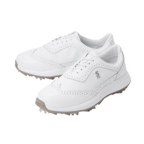 남성 STA 로고 스캘럽 스파이크 골프화