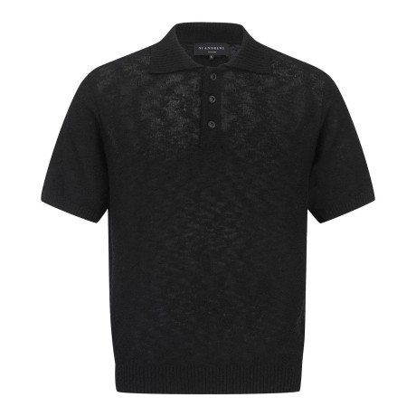 남성 부클레 칼라 반팔 티셔츠