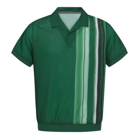 남성 별 심볼 오픈 칼라 냉감 반팔 티셔츠