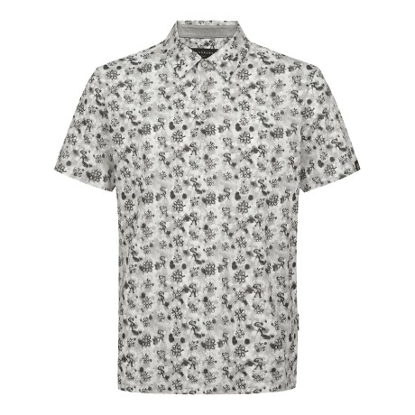 남성 별 심볼 패턴 칼라 반팔 티셔츠