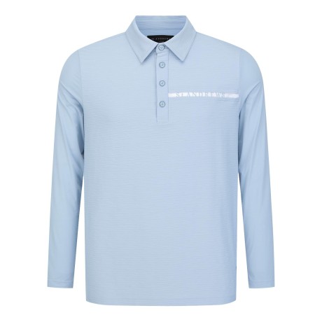 남성 배색 로고 디테일 소매 냉감 긴팔티셔츠