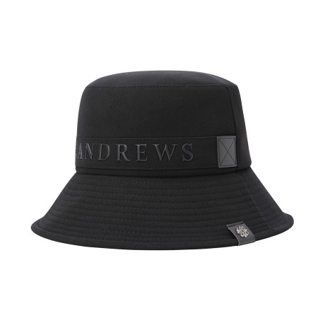 남성 러버 로고 스트링 버킷햇