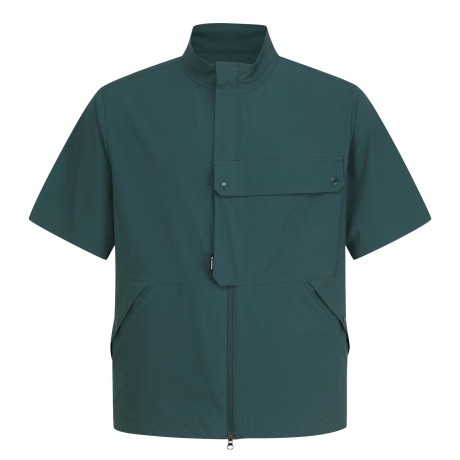 남성 로고 플랩 포켓 반팔 점퍼