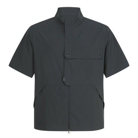 남성 로고 플랩 포켓 반팔 점퍼