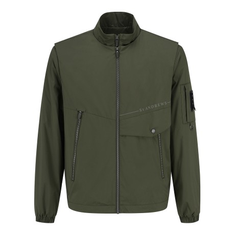 남성 베스트 레이어드 2WAY 집업 점퍼