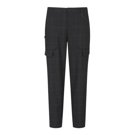 남성 카고 포켓 체크 팬츠