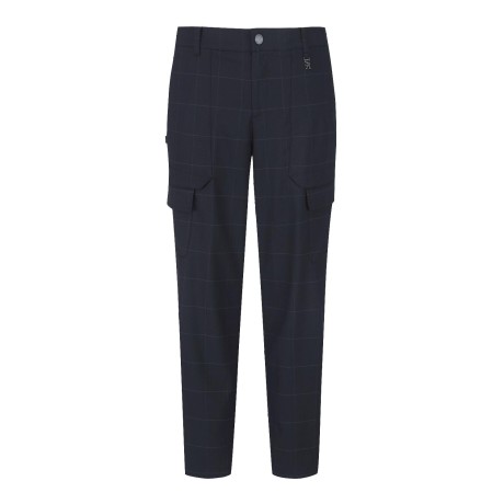 남성 카고 포켓 체크 팬츠