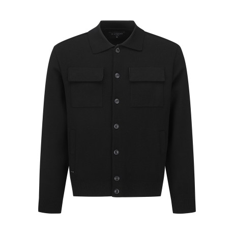 남성 포켓 포인트 칼라 니트 가디건