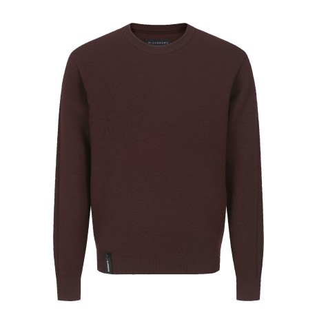 남성 음각 별 심볼 긴팔 니트