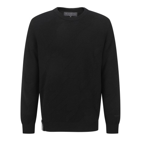 남성 하운드투스 패턴 긴팔 니트