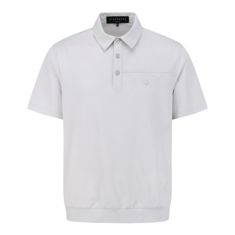 남성 솔리드 로고 레터링 칼라 반팔 티셔츠