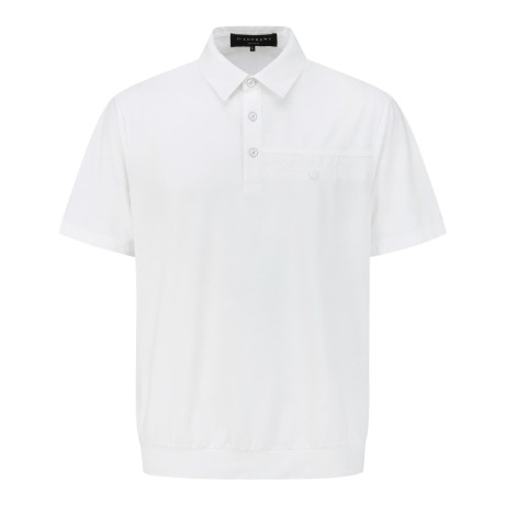 남성 솔리드 로고 레터링 칼라 반팔 티셔츠