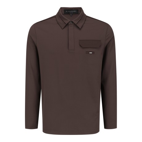 남성 플랩 포켓 포인트 칼라 티셔츠