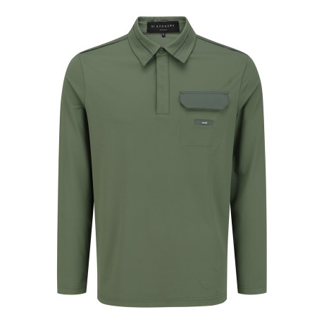 남성 플랩 포켓 포인트 칼라 티셔츠