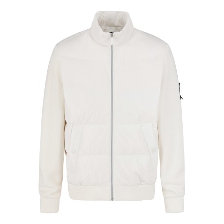 남성 니트 슬리브 구스 다운 점퍼