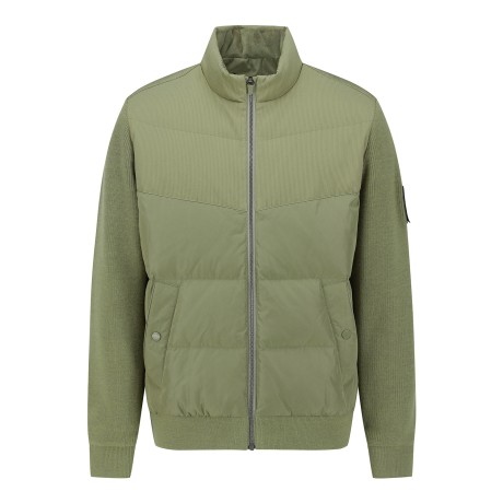 남성 니트 슬리브 구스 다운 점퍼