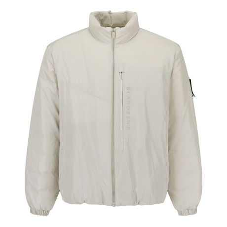 남성 레터링 포켓 구스 다운 점퍼