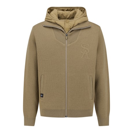 남성 후드 패딩 투인원 베스트&집업 가디건