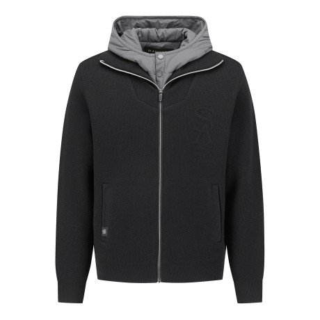 남성 후드 패딩 투인원 베스트&집업 가디건