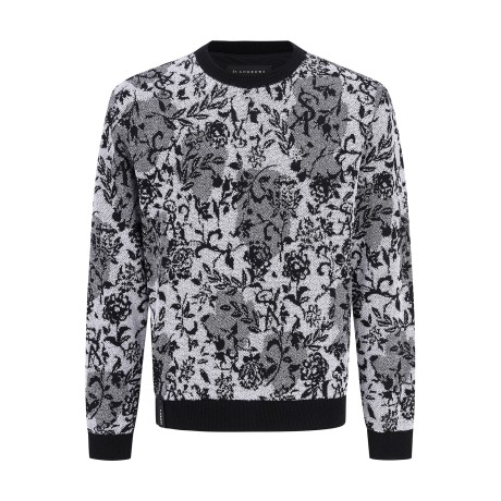 남성 STA 플로럴 방풍 니트