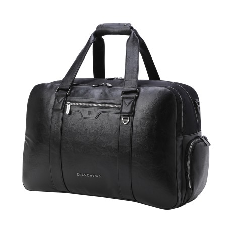 남성 우븐 믹스 보스턴백