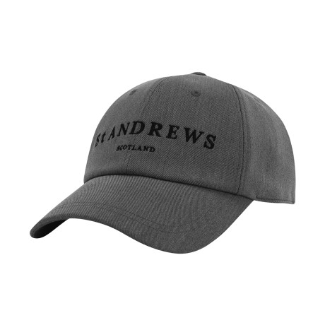 남성 로고 자수 레더 탭 볼캡