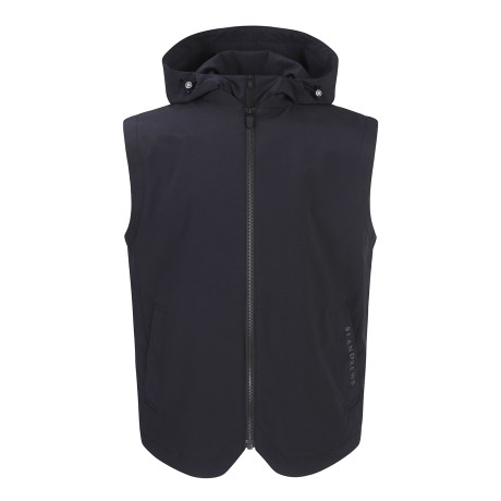 남성 후드 패널 탈착 집업 베스트