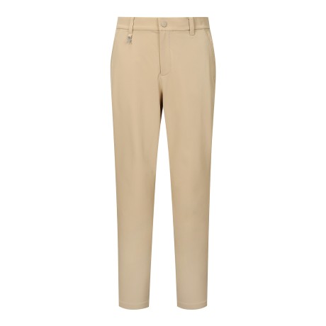 남성 로고 자수 포켓 솔리드 팬츠