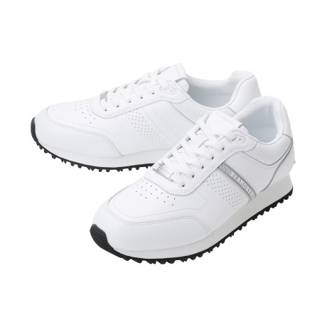 남성 사선 로고 라인 타공 논스파이크 골프화