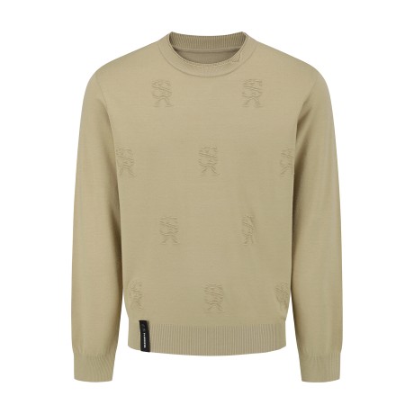 남성 STA 패턴 긴팔 니트