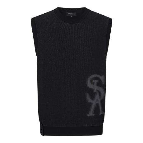 남성 STA 프린팅 니트 베스트