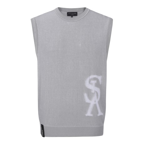 남성 STA 프린팅 니트 베스트