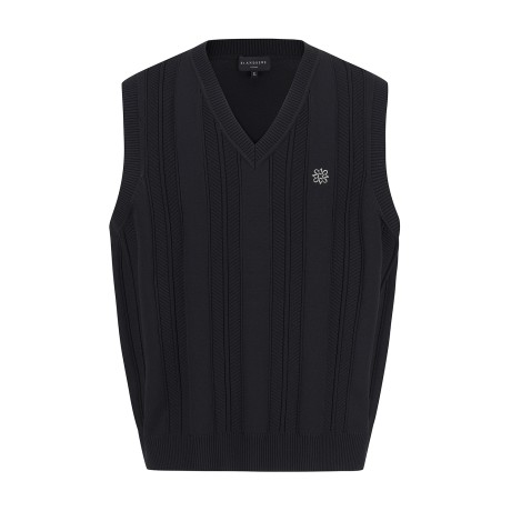 남성 쉐브론 스트라이프 니트 베스트