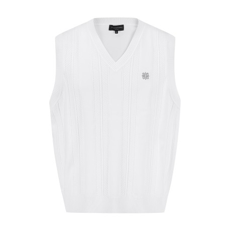 남성 쉐브론 스트라이프 니트 베스트